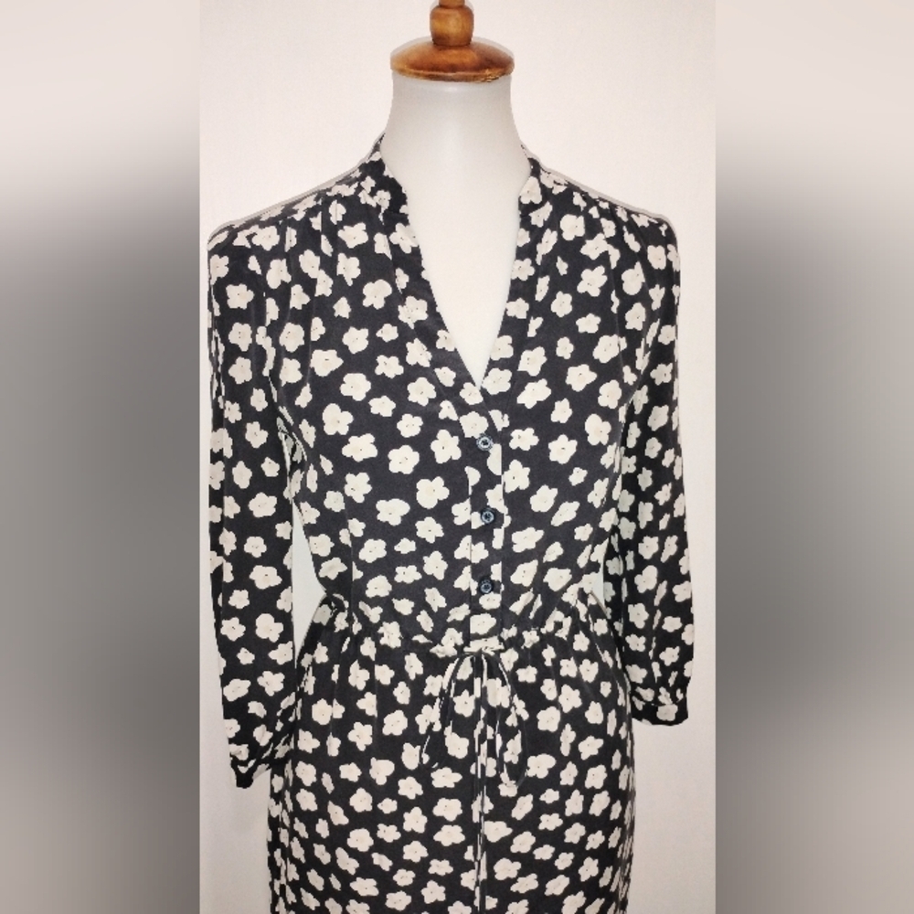 KATE SPADE FLORAL SILK DRESS - Picture 7 of 11